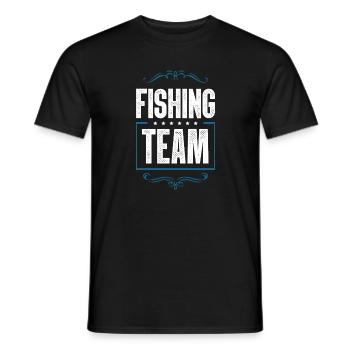 Équipe de pêche - T-shirt homme - noir - Devant - AI Model Male 178 light (178cm)