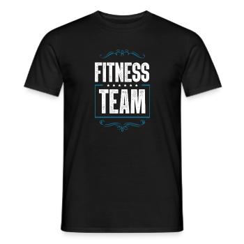Équipe de fitness - T-shirt homme - noir - Devant - AI Model Male 178 light (178cm)