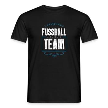 Fussball Team - Männer T-Shirt - Schwarz - Vorne - AI Model Male 178 light (178cm)