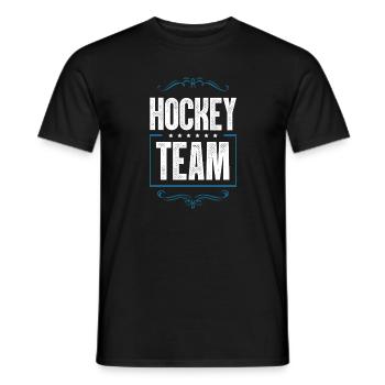 Équipe de hockey - T-shirt homme - noir - Devant - AI Model Male 178 light (178cm)