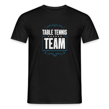 Table Tennis Team - Männer T-Shirt - Schwarz - Vorne - AI Model Male 178 light (178cm)
