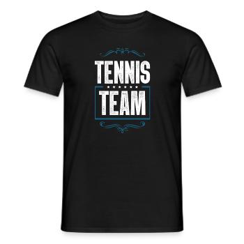 Tennis Team - Männer T-Shirt - Schwarz - Vorne - AI Model Male 178 light (178cm)
