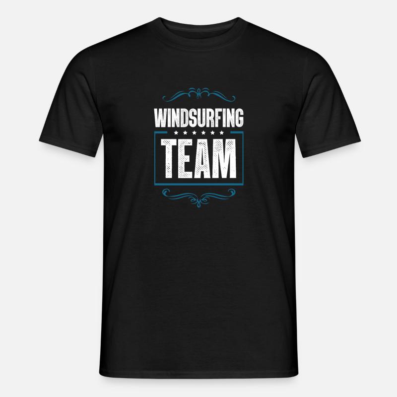 Windsurfing Team - Männer T-Shirt - Schwarz