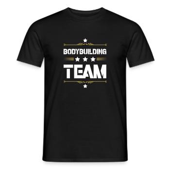 Équipe de musculation - T-shirt homme - noir - Devant - AI Model Male 178 light (178cm)