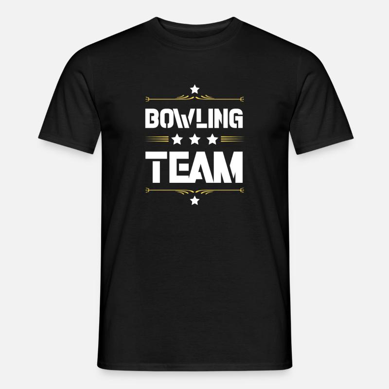 Bowling Team - Männer T-Shirt - Schwarz