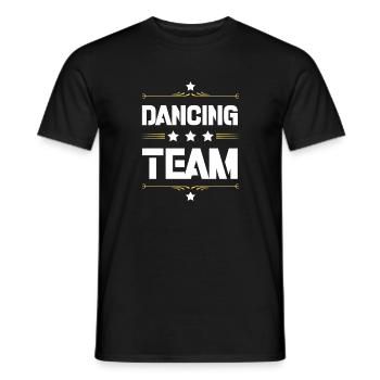 Dancing Team - Männer T-Shirt - Schwarz - Vorne - AI Model Male 178 light (178cm)