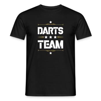 Darts Team - Männer T-Shirt - Schwarz - Vorne - AI Model Male 178 light (178cm)