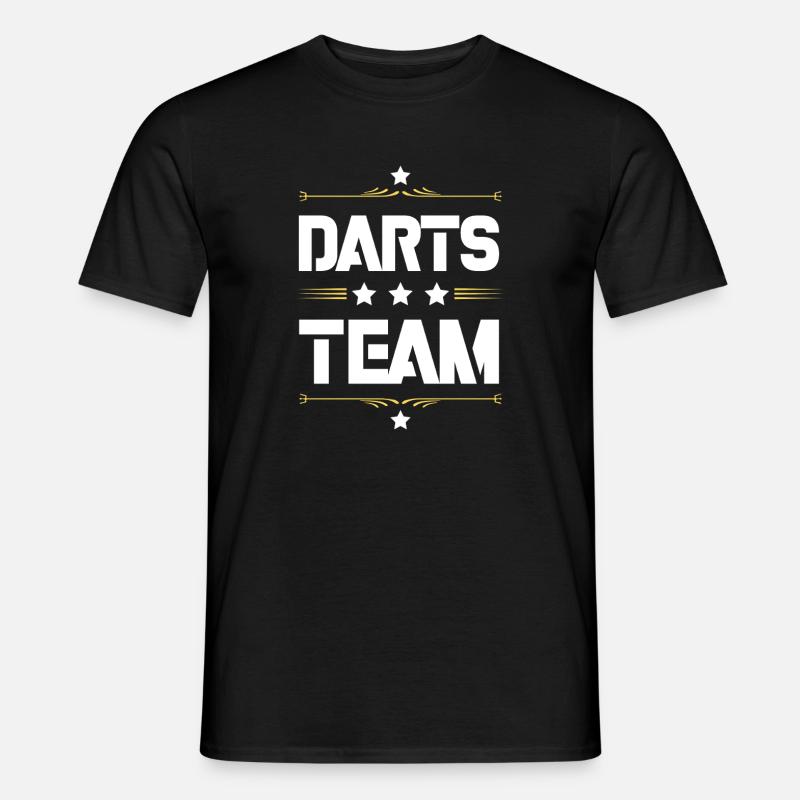 Darts Team - Männer T-Shirt - Schwarz