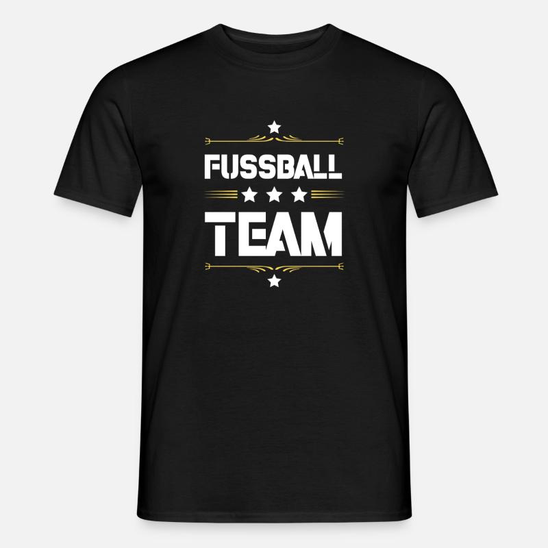 Fussball Team - Männer T-Shirt - Schwarz