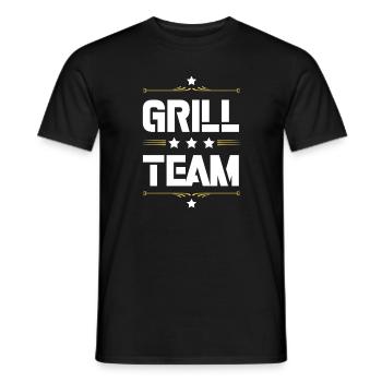 Grill Team - Männer T-Shirt - Schwarz - Vorne - AI Model Male 178 light (178cm)