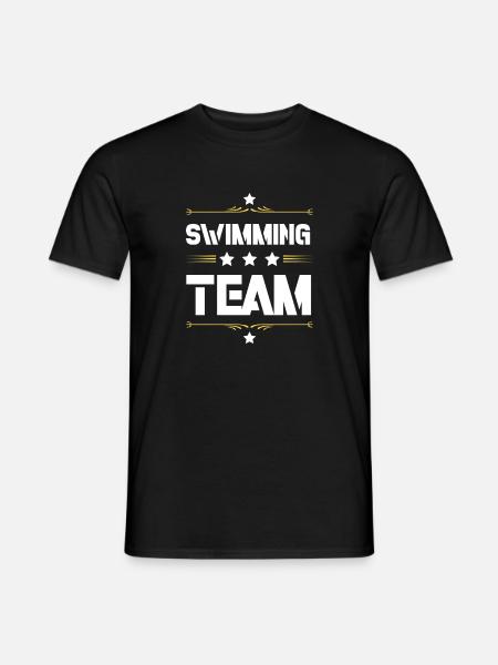 Swimming Team - Männer T-Shirt - Schwarz