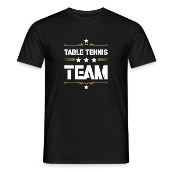 Table Tennis Team - Men's T-Shirt - black - Front - AI Model Male 178 light (178cm)