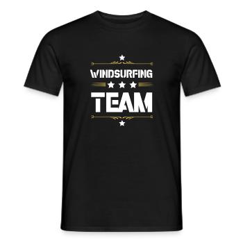Équipe de planche à voile - T-shirt homme - noir - Devant - AI Model Male 178 light (178cm)