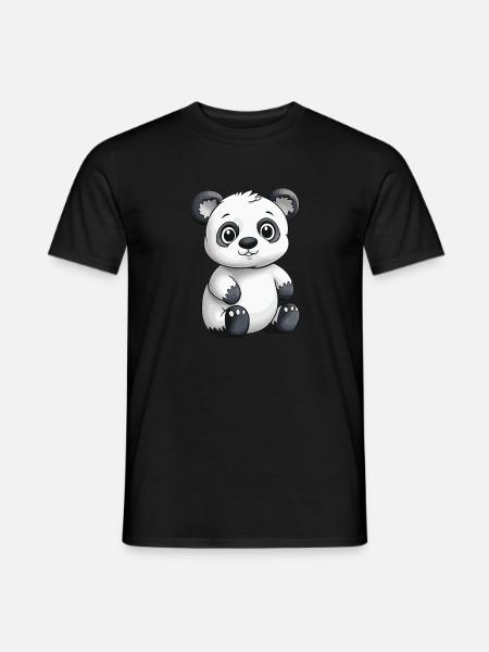 Panda Animal - Men's T-Shirt - black