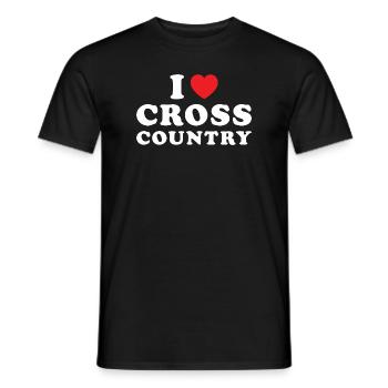 Rider I Love Cross Country - Männer T-Shirt - Schwarz - Vorne - AI Model Male 178 light (178cm)