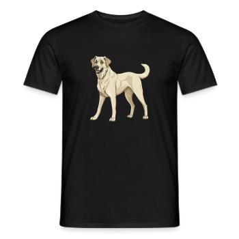 Kangal Hund - Männer T-Shirt - Schwarz - Vorne - AI Model Male 178 light (178cm)