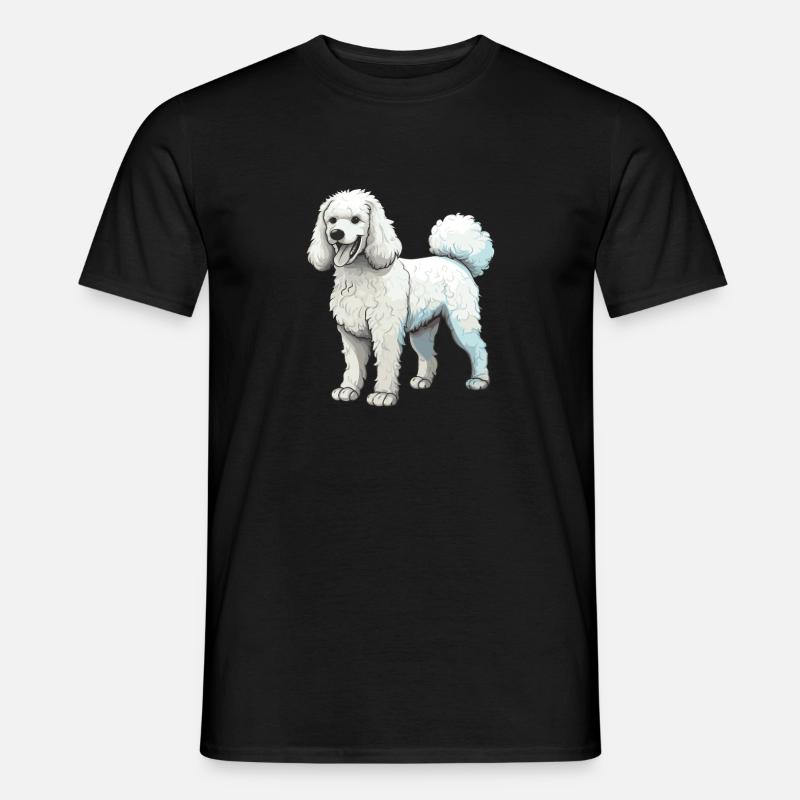 Pudel Hund - Männer T-Shirt - Schwarz