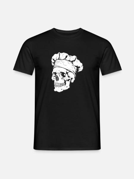 Chef Skull - Men's T-Shirt - black
