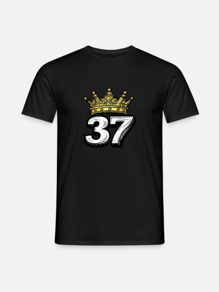 37 Number Krone - Men's T-Shirt - black