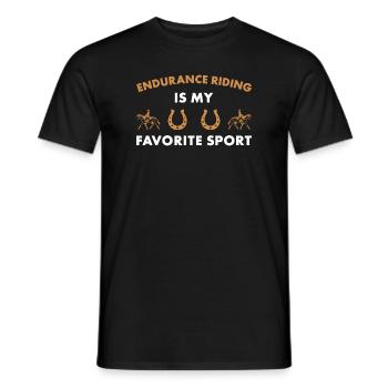 Endurance Riding Is My Favorite Sport Rider - Männer T-Shirt - Schwarz - Vorne - AI Model Male 178 light (178cm)