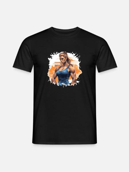 Fitness Muscles Bodybuilder - Men's T-Shirt - black