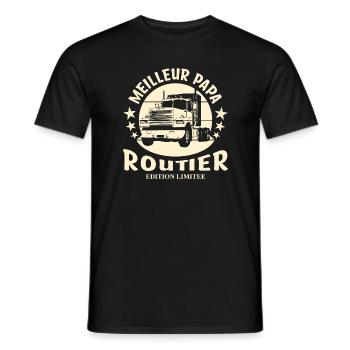 Road Dad - Männer T-Shirt - Schwarz - Vorne - AI Model Male 178 light (178cm)