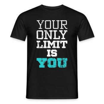 Ist Sie Zitat - Männer T-Shirt - Schwarz - Vorne - AI Model Male 178 light (178cm)