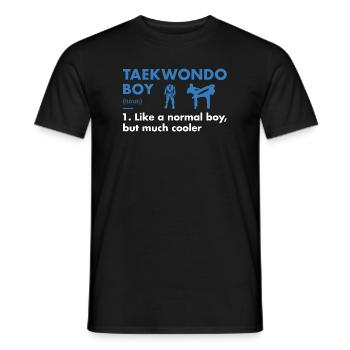 Sport Boy Definition Taekwondo - Men's T-Shirt - black - Front - AI Model Male 178 light (178cm)