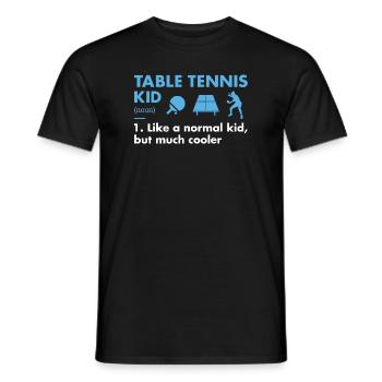 Sport Kid Definition Table Tennis - Men's T-Shirt - black - Front - AI Model Male 178 light (178cm)