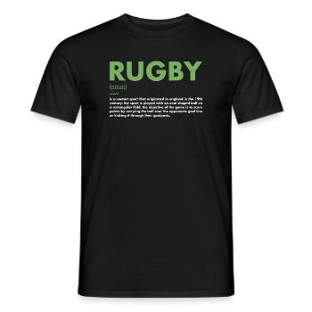 Sport Definition Rugby - Männer T-Shirt - Schwarz - Vorne - AI Model Male 178 light (178cm)