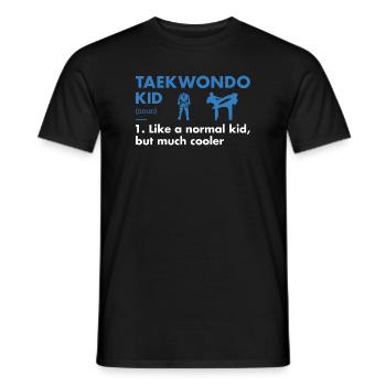 Sport Kid Definition Taekwondo - Men's T-Shirt - black - Front - AI Model Male 178 light (178cm)