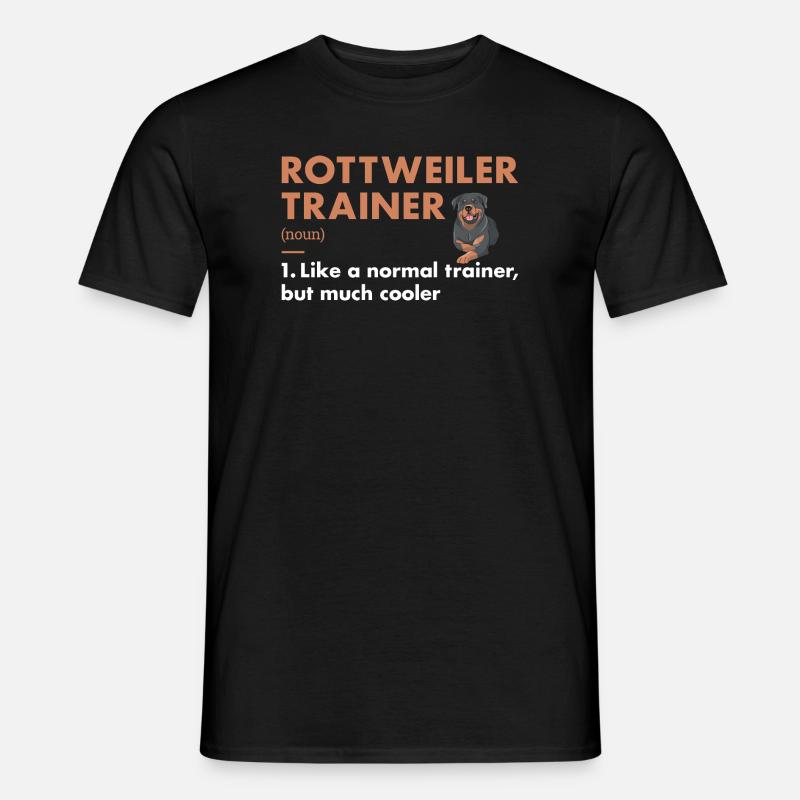Rottweiler Trainer Definiton - Männer T-Shirt - Schwarz