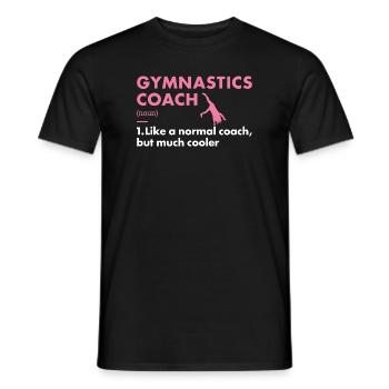 Sport Coach Gymnastics - Männer T-Shirt - Schwarz - Vorne - AI Model Male 178 light (178cm)