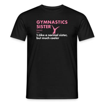 Sport Sister Gymnastics - Männer T-Shirt - Schwarz - Vorne - AI Model Male 178 light (178cm)