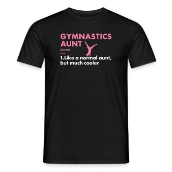 Sport Aunt Gymnastics - Männer T-Shirt - Schwarz - Vorne - AI Model Male 178 light (178cm)