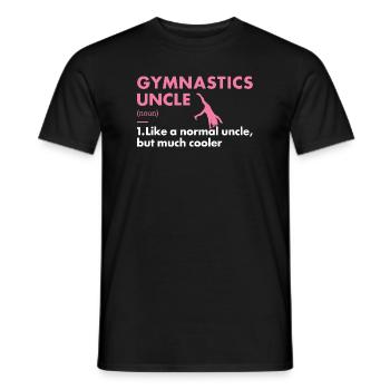 Sport Uncle Gymnastics - Männer T-Shirt - Schwarz - Vorne - AI Model Male 178 light (178cm)