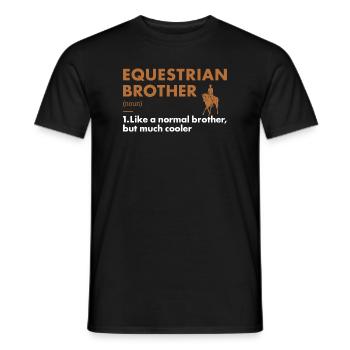 Sport Brother Definition Equestrian - Men's T-Shirt - black - Front - AI Model Male 178 light (178cm)