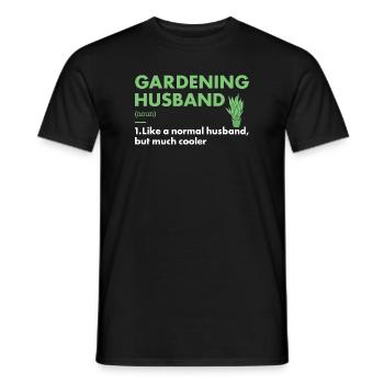 Jardinier Mari Définition Jardinage - T-shirt homme - noir - Devant - AI Model Male 178 light (178cm)