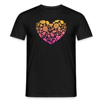 Padel Tennis Padeltennis Mädchen Frauen Padel - Männer T-Shirt - Schwarz - Vorne - AI Model Male 178 light (178cm)
