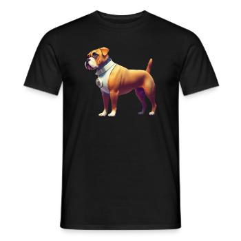Deutscher Boxer Hund - Deutscher Boxer - Männer T-Shirt - Schwarz - Vorne - AI Model Male 178 light (178cm)