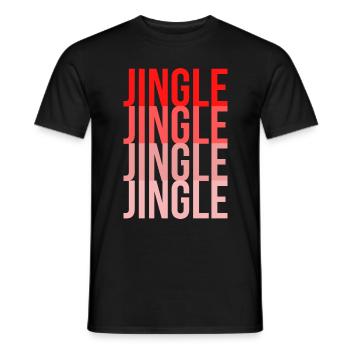 Jingle de Noël Jingle - T-shirt homme - noir - Devant - AI Model Male 178 light (178cm)