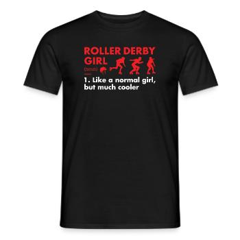 Sport Girl Définition Roller Derby - T-shirt homme - noir - Devant - AI Model Male 178 light (178cm)