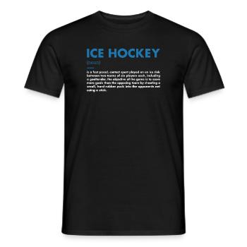 Sport Definition Ice Hockey - Männer T-Shirt - Schwarz - Vorne - AI Model Male 178 light (178cm)