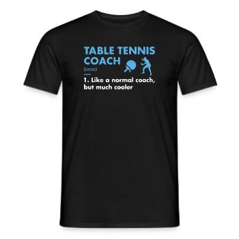 Sport Coach Definition Table Tennis - Men's T-Shirt - black - Front - AI Model Male 178 light (178cm)