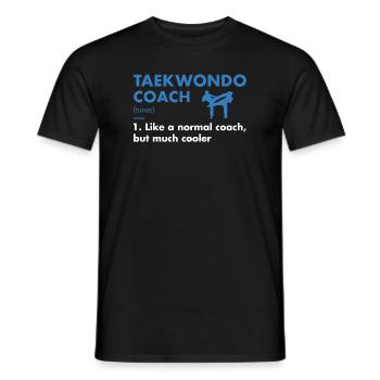 Sport Coach Definition Taekwondo - Men's T-Shirt - black - Front - AI Model Male 178 light (178cm)