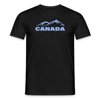 CANADA - Männer T-Shirt - Schwarz - Vorne - AI Model Male 178 light (178cm)