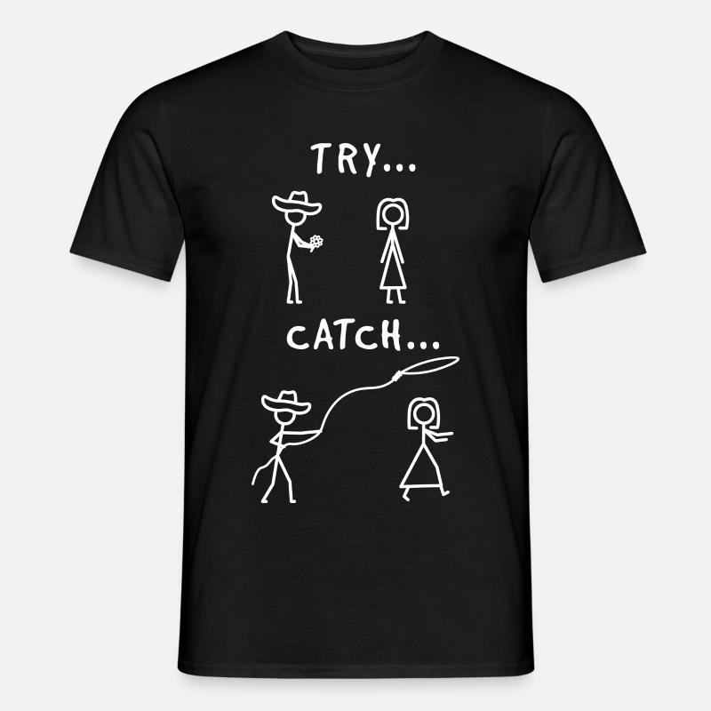 Programmierer Try Catch - Männer T-Shirt - Schwarz