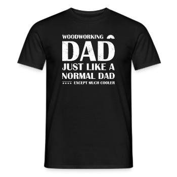Carpenter Woodworking Dad Woodworking - Männer T-Shirt - Schwarz - Vorne - AI Model Male 178 light (178cm)