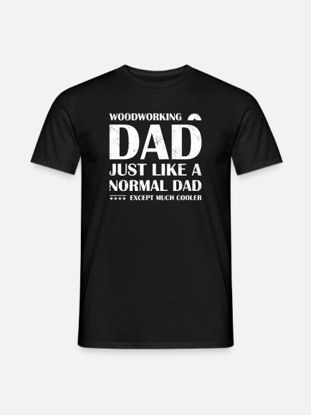 Menuisier Menuiser Papa Menuiserie - T-shirt homme - noir