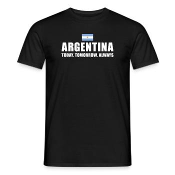 Argentina Today Tomorrow Always Argentina Rugby - Men's T-Shirt - black - Front - AI Model Male 178 light (178cm)